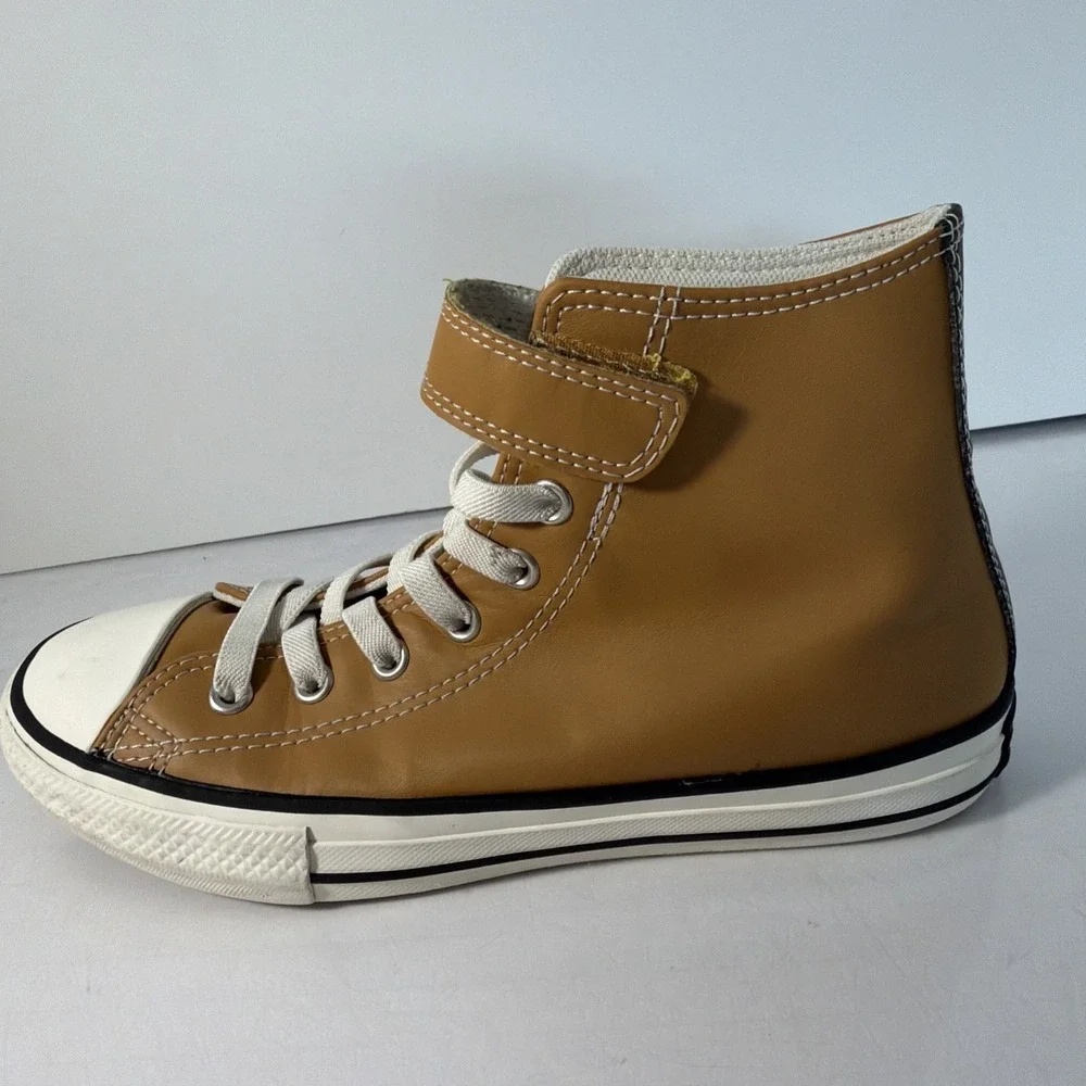Size 3 Youth - Converse Chuck Taylor All Star High Honey Faux Leather Shoe